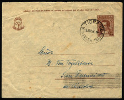 Stationery Envelope Sent To San Francisco (Córdoba) On 3/AP/1946, With Postmark Of "LA TIGRA"... - Brieven En Documenten