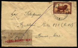 Registered Cover Sent To Buenos Aires On 23/OC/1945 With Postmark Of "ALDO BONZI" (Buenos Aires), VF Quality - Briefe U. Dokumente