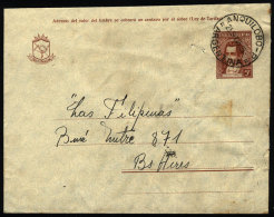 Stationery Envelope Sent To Buenos Aires On 25/SE/1945 With Postmark Of "ANQUILOBO" (La Pampa), VF Quality - Lettres & Documents