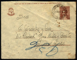 Stationery Envelope Sent From "COCTACA" (Jujuy) To Buenos Aires On 17/AP/1945, VF Quality. - Brieven En Documenten