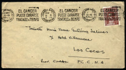 Cover Mailed On 13/NO/1944, With Slogan Cancel "Cancer Can Be Cured If Treated On Time", VF Quality - Brieven En Documenten