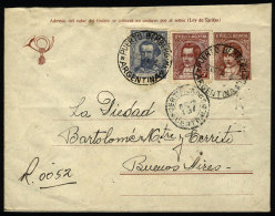 Registered Stationery Envelope Sent From "PUERTO BEMBERG" (Misiones) To Buenos Aires On 2/OC/1944. - Lettres & Documents