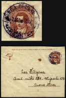 Stationery Envelope Mailed On 2/AU/1944, With Postmark Of AGUADA CECILIO (Rio Negro), VF Quality - Lettres & Documents