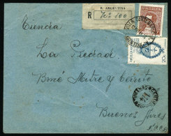 Registered Cover Sent From "VILLA CENTENARIO" (Buenos Aires) To Buenos Aires City On 12/MAY/1944, VF Quality - Briefe U. Dokumente