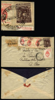 Registered Cover Sent From "NOETINGER" (Córdoba) To Buenos Aires On 24/AP/1944. ATTENTION: The 5c. Postal... - Lettres & Documents