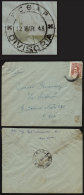 Cover Mailed On 12/MAR/1943, On Back Postmark Of "F.C.B.A.P.  DIVISORIA", The Stamp With Defects, Rare Cancel! - Lettres & Documents