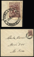 Cover Sent From VIOLETA (Buenos Aires) To Buenos Aires City On 12/JA/1943, VF Quality - Lettres & Documents