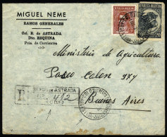 Registered Cover Sent From "COLONIA BERON DE ASTRADA" (Corrientes)to Buenos Aires On 13/OC/1942, VF Quality - Lettres & Documents