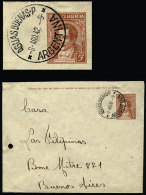 Stationery Envelope Sent From "AGUAS BUENAS" (La Pampa) To Buenos Aires On 8/AU/1942, VF Quality - Lettres & Documents