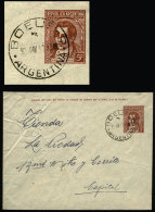 Stationery Envelope Sent To Buenos Aires On 30/JUN/1942 Postmarked "BOEUF" (La Pampa), VF Quality - Brieven En Documenten