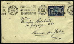 Cover Mailed On 8/OC/1941, With Slogan Cancel About Friendly Societies, VF Quality - Lettres & Documents