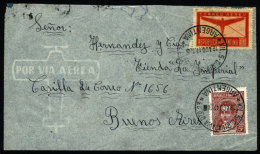 Airmail Cover Sent To Buenos Aires On 18/AU/1941 Cancelled "KIL. 5 C. RIVADAVIA Dto 23", VF Quality - Lettres & Documents