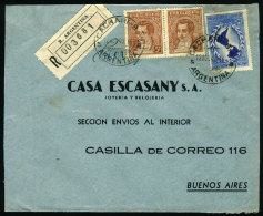 Registered Cover Sent From "CACHARI" (Buenos Aires) To Buenos Aires On 12/AU/1940, VF Quality - Brieven En Documenten