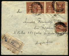 Registered Cover Mailed On 19/JUN/1940 With Postmark Of "COL. ENSANCHE SAUCE" (Entre Rios) To Buenos Aires, VF... - Lettres & Documents