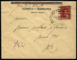 Official Stationery Envelope Mailed On 6/AP/1940, With Postmark Of CINCO SALTOS, VF Quality. - Lettres & Documents