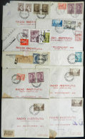 More Than 130 Covers Used Between Circa 1940/1960, Sent To Buenos Aires From Varied Cities, Stations And Traveling... - Lettres & Documents