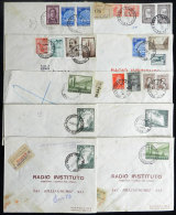 More Than 130 Covers Used Between Circa 1940/1960, Sent To Buenos Aires From Varied Cities, Stations And Traveling... - Brieven En Documenten