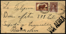 Airmail Cover Sent From "LAGO BUENOS AIRES" (Santa Cruz) To Buenos Aires On 25/OC/1939, VF Quality - Lettres & Documents