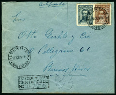 Registered Cover Sent From "ALBERTI" (Buenos Aires) To Buenos Aires City On 17/OC/1939, VF Quality - Brieven En Documenten