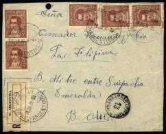 Front Of Registered Cover Sent From "COMANDANTE LEAL" (La Rioja) To Buenos Aires On 28/JUL/1939, Minor Defects. - Brieven En Documenten