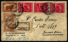 Cover Mailed On 2/AP/1939 With Postmark Of "SALTA - TELEGRAFOS DE LA NACION" To Buenos Aires, Franked With 47c. - Brieven En Documenten