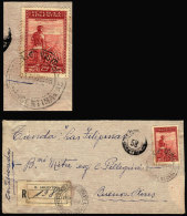 Registered Cover Sent From "LOS MISTOLES" (Córdoba) To Buenos Aires On 11/AU/1938, VF Quality - Brieven En Documenten