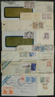 33 Covers Mailed Between 1937/1955, Postages With Stamps Of The Proceres & Riquezas Issue, Interesting Range Of... - Lettres & Documents