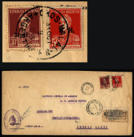 Registered Official Cover Mailed From CHOS MALAL To Buenos Aires On 31/OC/1935, VF Quality - Lettres & Documents