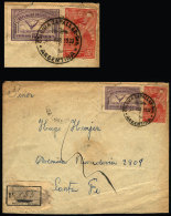 Registered Cover Sent From "COLONIA ZAPALLAR" (Chaco) To Santa Fe On 28/MAR/1933, VF Quality - Lettres & Documents