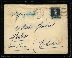 Cover Sent From "CAÑADA DE GOMEZ" (Santa Fe) To Italy On 15/OC/1929, Franked With 12c. San Martin W/o... - Lettres & Documents