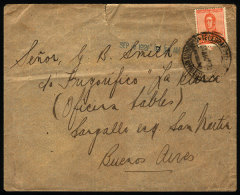 Cover Sent To Buenos Aires On 31/AU/1921 With Postmark Of "TELEGRAFOS DE LA NACION - COMODORO RIVADAVIA" (Chubut),... - Lettres & Documents