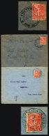 2 Covers Mailed In 1921 And 1923, With Postmarks Of PUERTA DE DIAZ (Salta) In Different Colors And Formats, VF... - Lettres & Documents