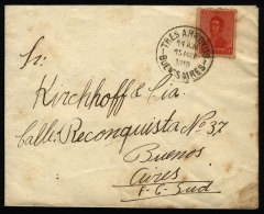 Cover Sent From "TRES ARROYOS" To Buenos Aires On 15/MAY/1919, VF Quality - Lettres & Documents