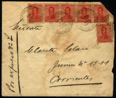 Express Cover Mailed On 20/NO/1918 With Postmark Of "EMPEDRADO" (Corrientes), The Top Right Corner Cut And With... - Lettres & Documents