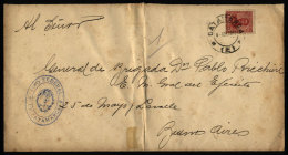 Cover Sent From CATAMARCA To Buenos Aires On 6/AP/1918, Folded In The Center - Brieven En Documenten