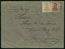 Cover Mailed From Buenos Aires To San Juan In 1918, Franked With 1c. And 4c. San Martin 1917, VF Quality - Brieven En Documenten