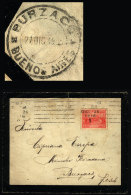 Cover Sent From Buenos Aires To Burzaco On 26/DE/1916, With Arrival Backstamp, One Back Flap Missing. - Brieven En Documenten