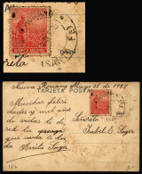 Postcard Mailed On 25/MAY/1915, With Postmark Of "NUEVA ROMANG" (Santa Fe) , VF Quality - Lettres & Documents