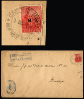 Official Envelope Sent (by Ministry Of War) From "CAMPO DE MAYO" To Mendoza On 7/DE/1914, VF Quality - Brieven En Documenten