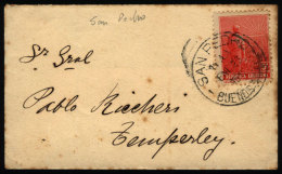 Cover Sent To Temperley On 23/JA/1912 With Postmark Of "SAN PEDRO", VF Quality - Brieven En Documenten