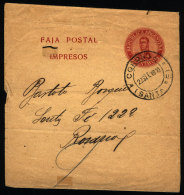 Wrapper Sent From "CORONDA" (Santa Fe) To Rosario On 22/SE/1910, VF Quality - Brieven En Documenten