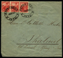 Cover Sent From "ESPERANZA" (Santa Fe) To Thalwil (Switzerland) On 6/MAR/1904, Franked With 3x 5c. Seated Liberty,... - Brieven En Documenten