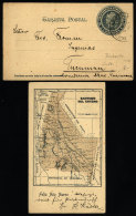 Postal Card Illustrated With Map Of Santiago Del Estero, Used In 1903, VF Quality - Brieven En Documenten