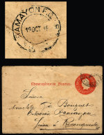 Lettercard Sent From Santa Fe To ESTACIÓN RAMAYO - Linea A Reconquista On 17/OC/1899, With Arrival... - Briefe U. Dokumente