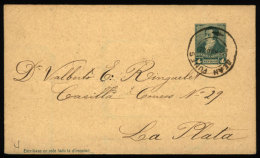 Postal Card Sent To La Plata In AU/1893, With Postmark Of "DEAN FUNES" (Córdoba), VF Quality - Brieven En Documenten