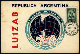 QSL Card Mailed On 20/OC/1972, With Postmark Of The TTE. MATIENZO Antarctic Base, VF Quality - Briefe U. Dokumente