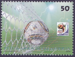 MACEDONIA, 2010, MICHEL 554-6, WORLD CUP SOUTH AFRICA - 2010 – Südafrika