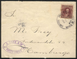 Cover Sent From PUERTO CABELLO To Hamburg On 30/SE/1904 Franked With 50c. (Sc.235), VF Quality! - Venezuela