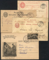 4 Postal Cards Used Between 1872 And 1947, Interesting! - Autres & Non Classés