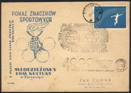 Cover Used On 7/JA/1960 With Special Postmark, Topic OLYMPIC GAMES! - Lettres & Documents